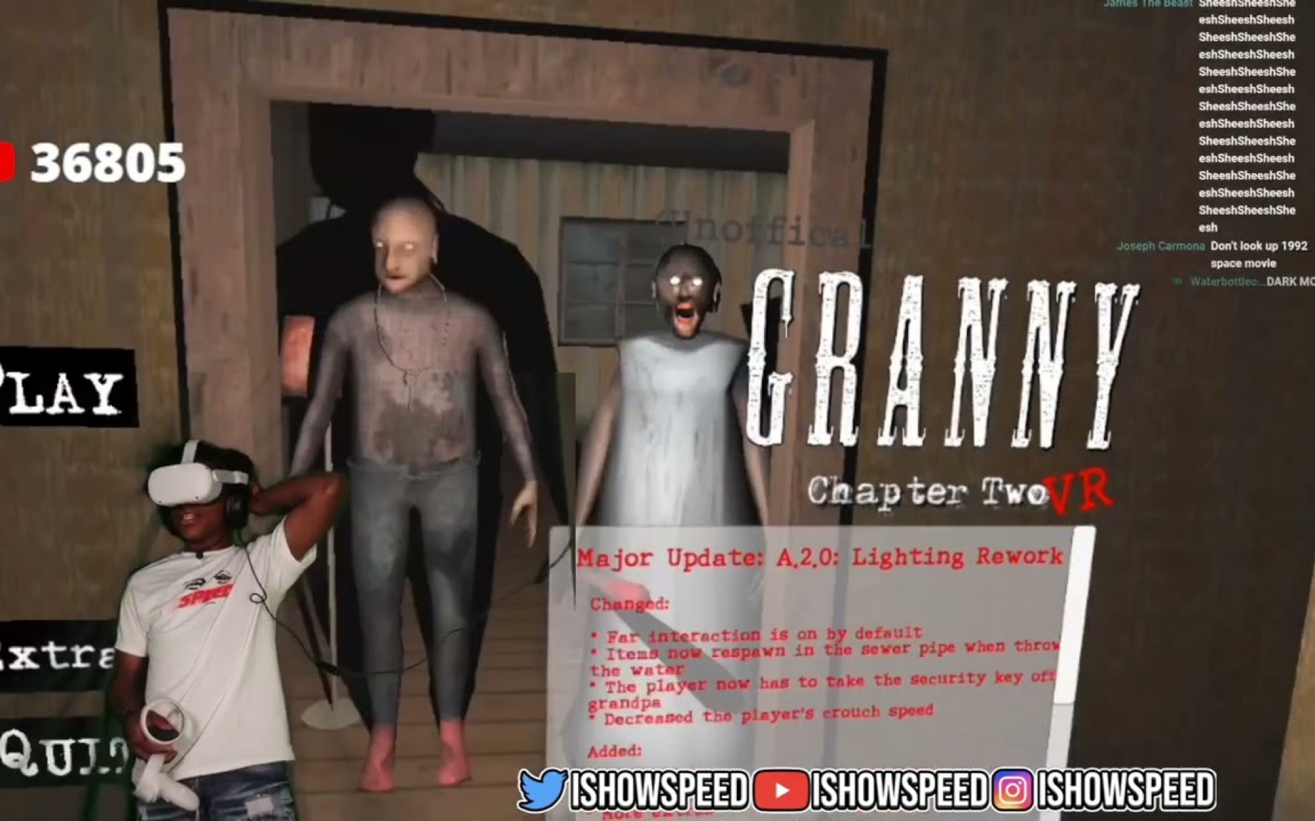 当speed小哥身临其境体验恐怖奶奶granny