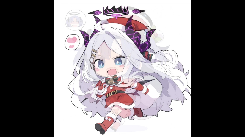 ba学生们的q版圣诞节服装