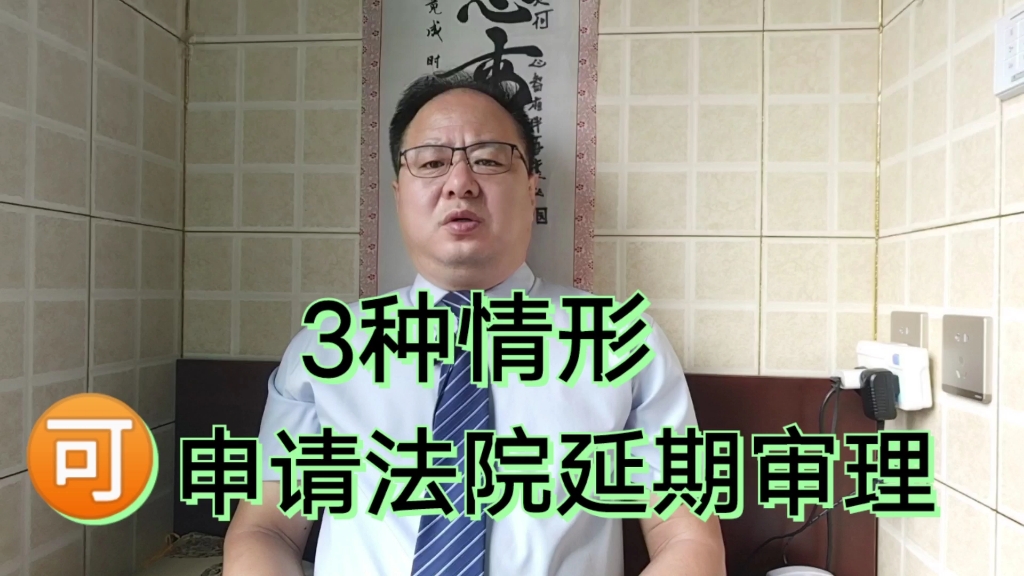 申请法院延期审理,能够争取机会,达到自己的诉讼目的哔哩哔哩bilibili