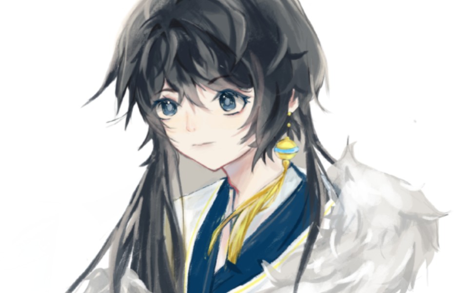 【洛少爷/指绘】续上的绘画过程