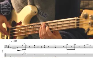 下载视频: 《放克贝斯16分音符节奏练习》Funk Bass EX2（带谱带伴奏）