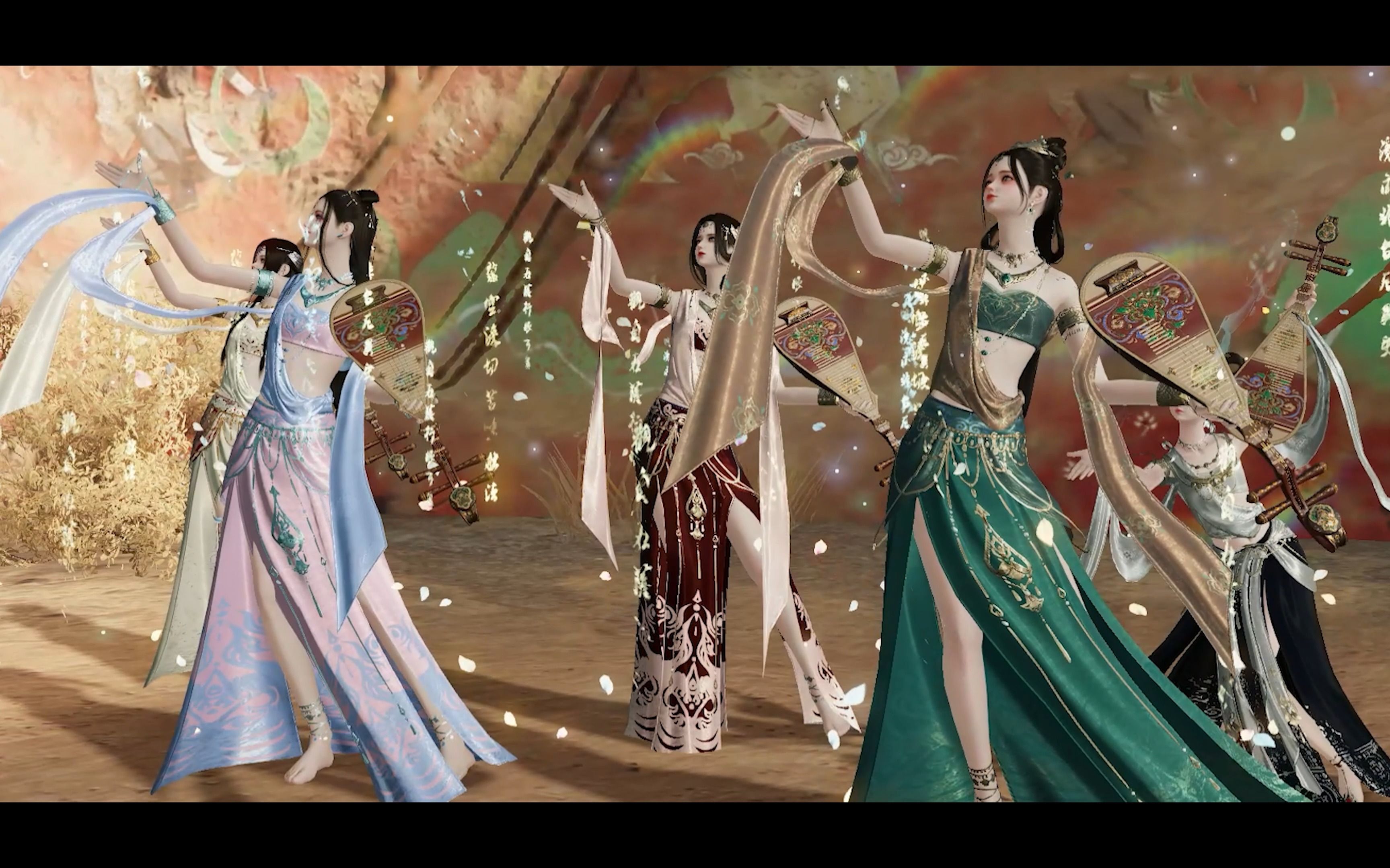 【天刀手游】梦回敦煌,轻盈舞殿三千女,缥缈飞天十二台——燕云群像