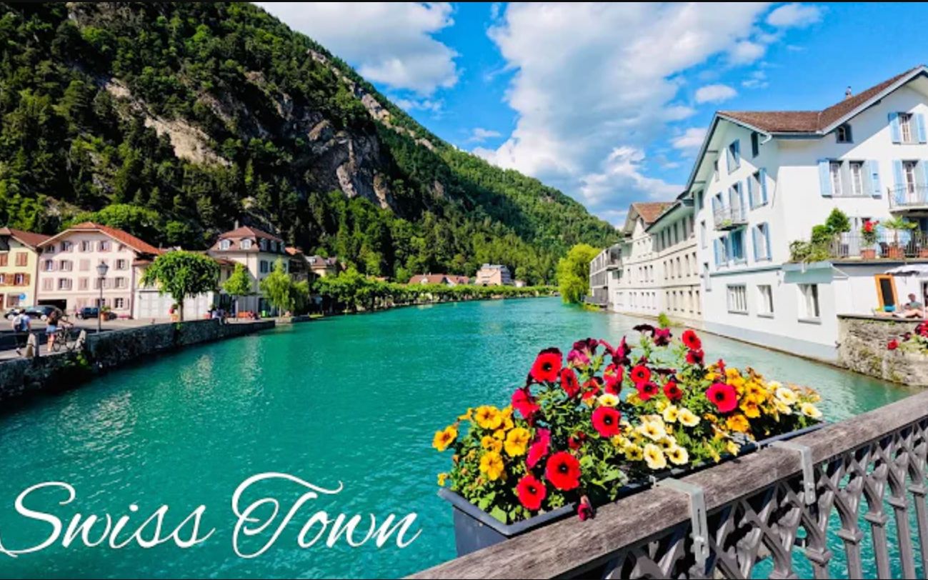 瑞士最美小镇因特拉肯interlaken 