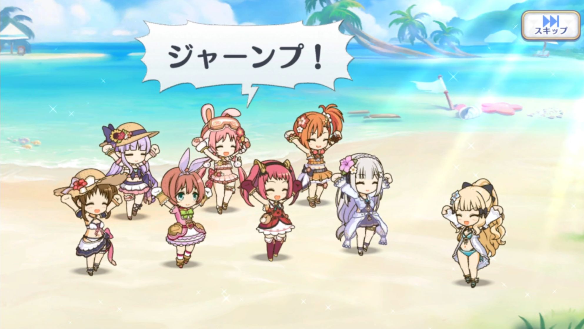 【公主连结】咲恋麻麻的泳装体操课!