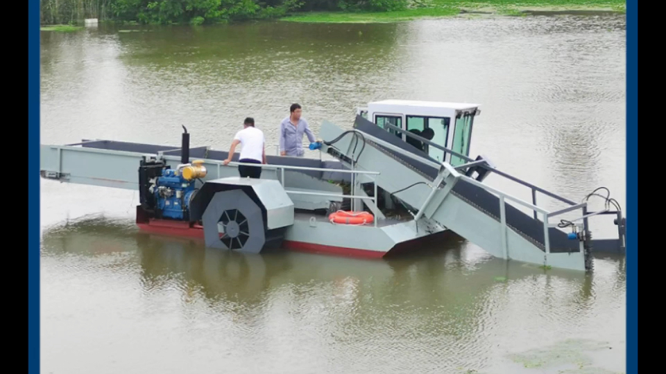 全自动水草割草船
