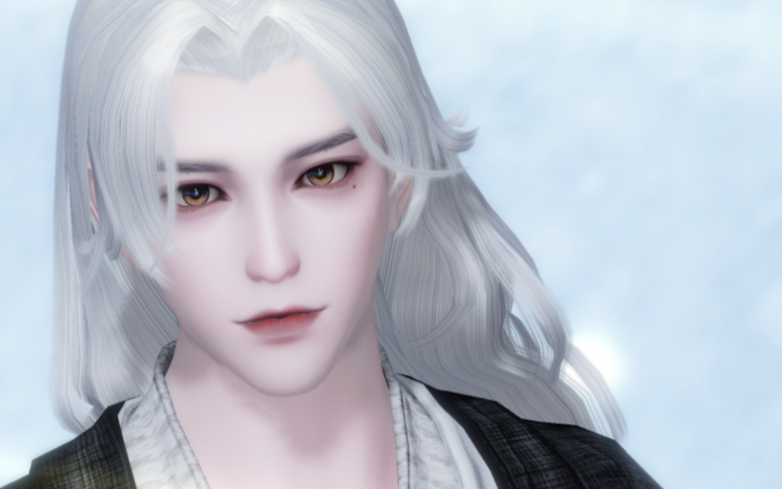 一梦江湖3.0版成男捏脸—「澜清」   (好像有点点奶喔