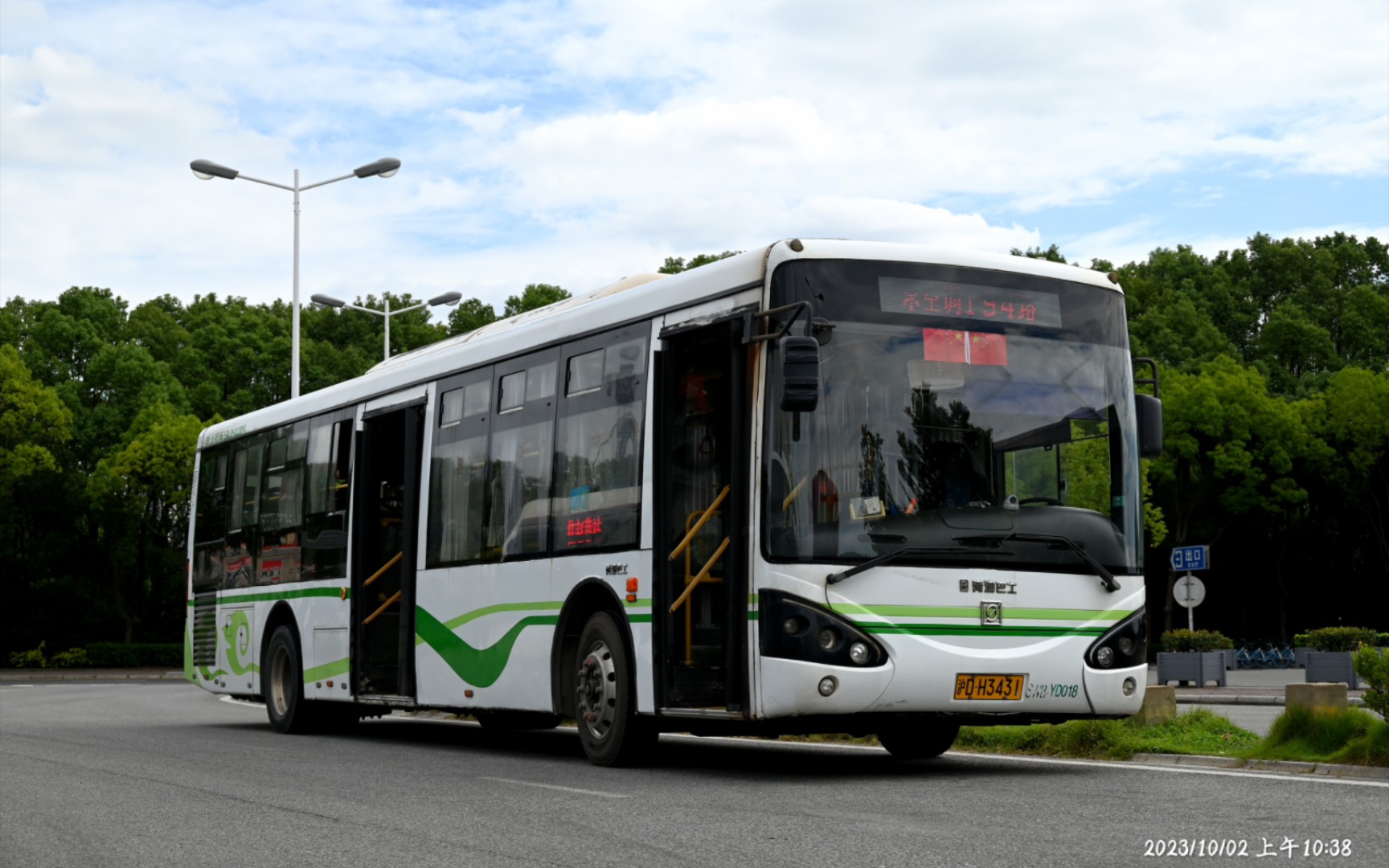 【二傻】上海公交青浦巴士194路申沃swb6127phev2自编号swb-yd车辆