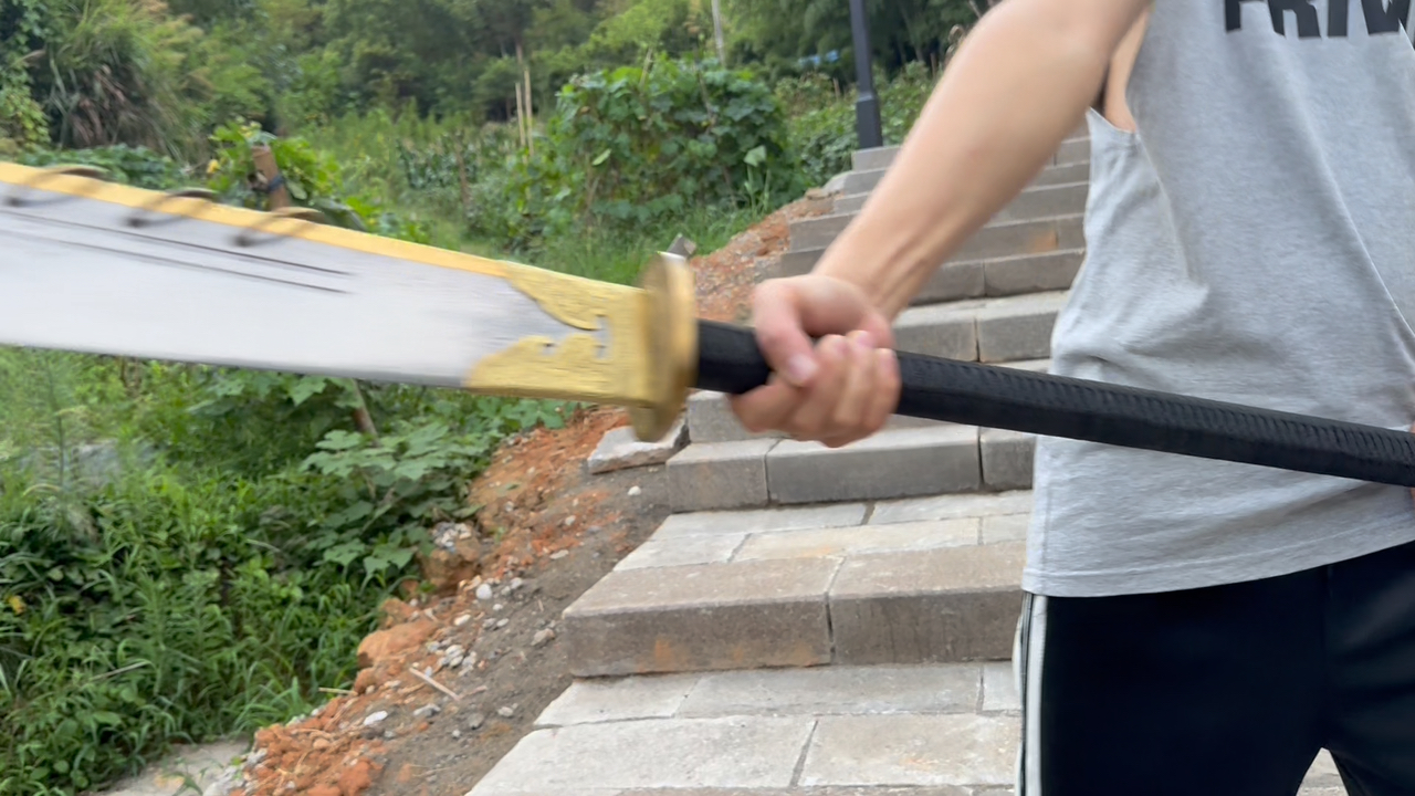 金背九环大刀 太帅了
