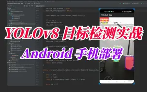 Download Video: 2024年YOLO项目实战！《YOLOv8目标检测实战：Android（安卓）手机部署 》这可能是目前最好的项目实战教程！——（人工智能、深度学习、机器学习）