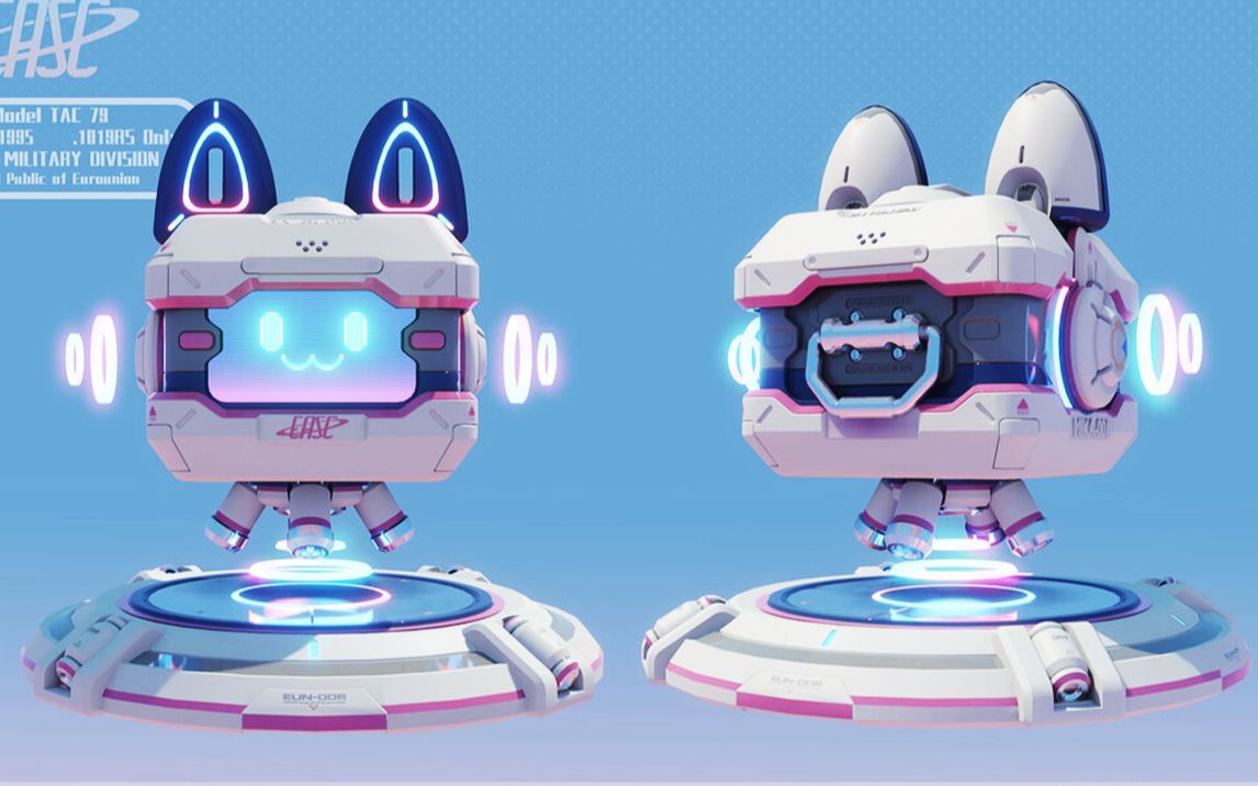 【3dmax建模】卡通可爱小机器人制作,0基础也能轻松学会