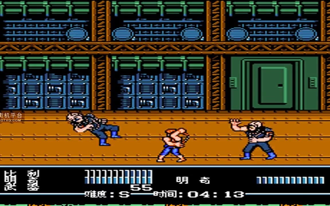 fc双截龙3疾风蕉忍传版普通难度一命通关