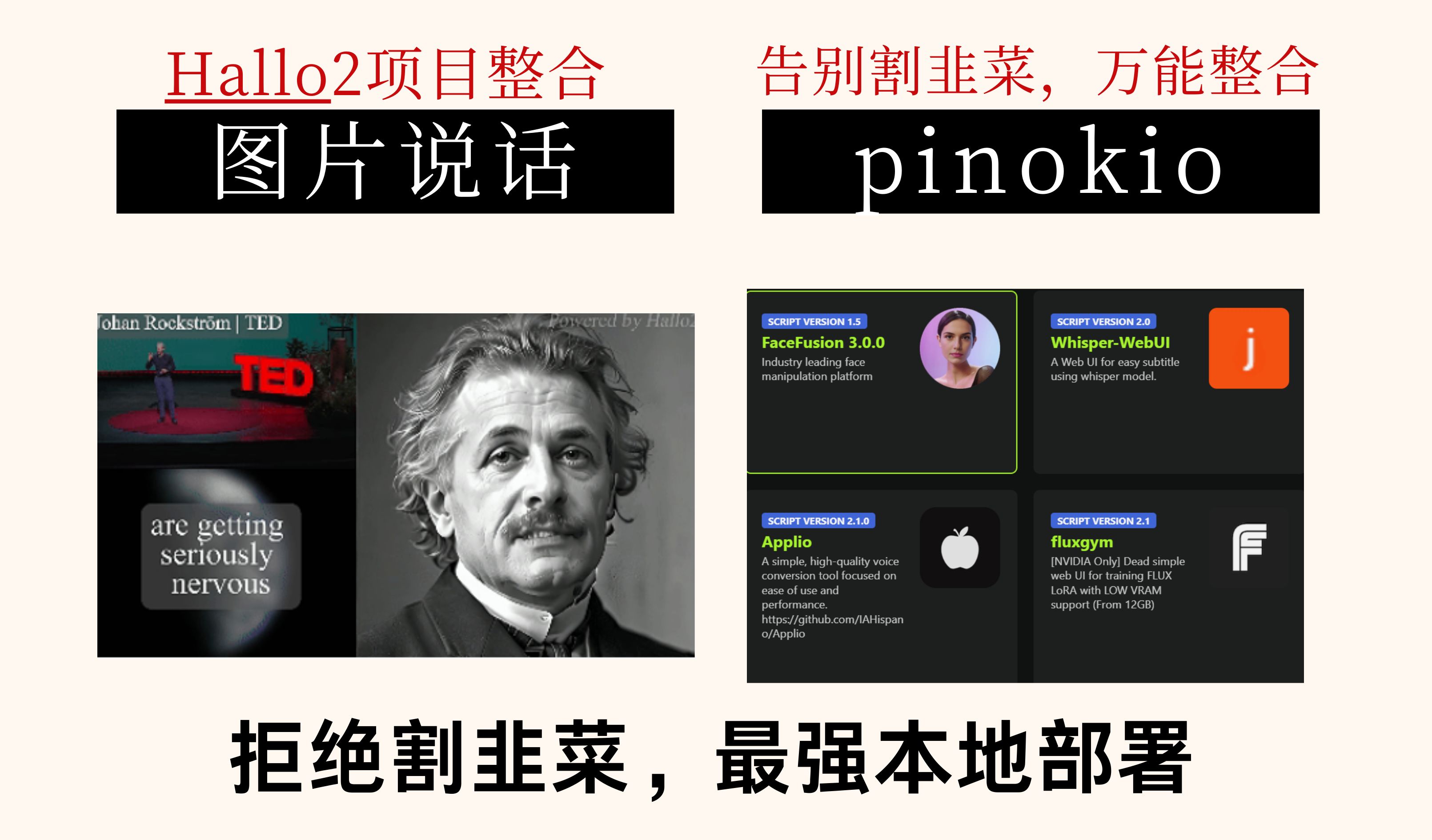 Hallo2 AI数字人 一键整合包 让图片开口说话,pinokio 万能项目整合 !哔哩哔哩bilibili