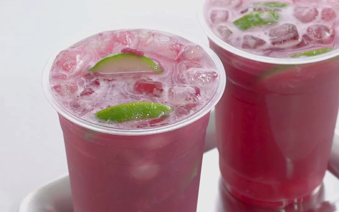 多肉葡萄柠檬茶丨葡萄味真的太绝了~万物皆可柠檬茶!