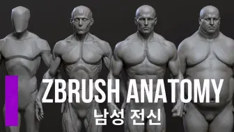 「中英字幕」CGbump - Zbrush高级解剖学（男性）