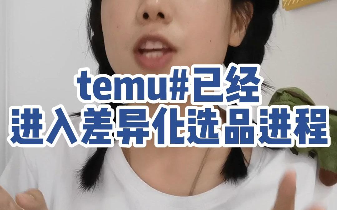 temu的发展之快,已经到了差异化选品的阶段哔哩哔哩bilibili