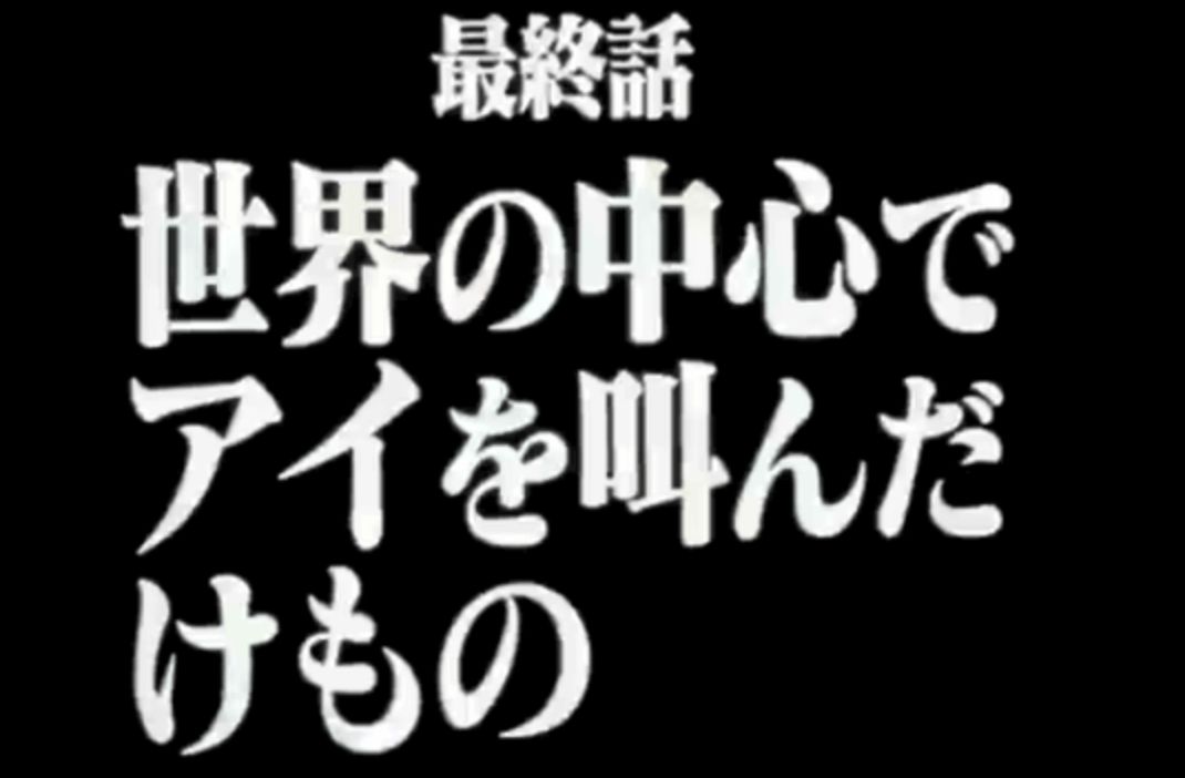 [图]片段-新世紀エヴァンゲリオン 最終回「世界の中心でアイを叫んだけもの / Take care of yourself.」