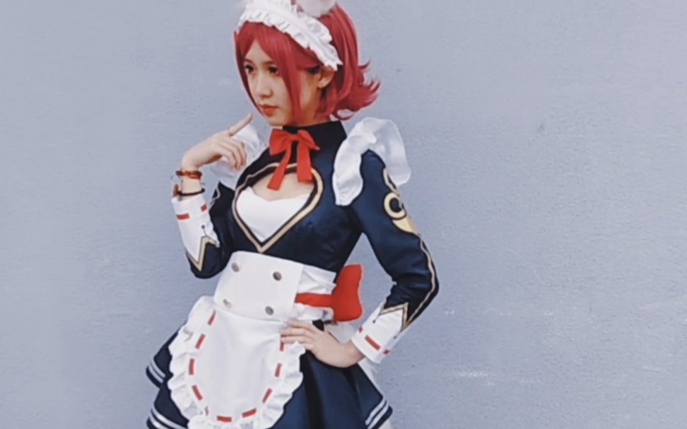 漫展妲己女仆咖啡cos装好可爱