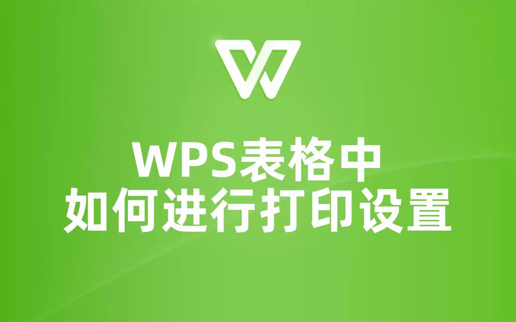 教你如何在WPS表格中进行打印设置,告别繁琐操作!哔哩哔哩bilibili