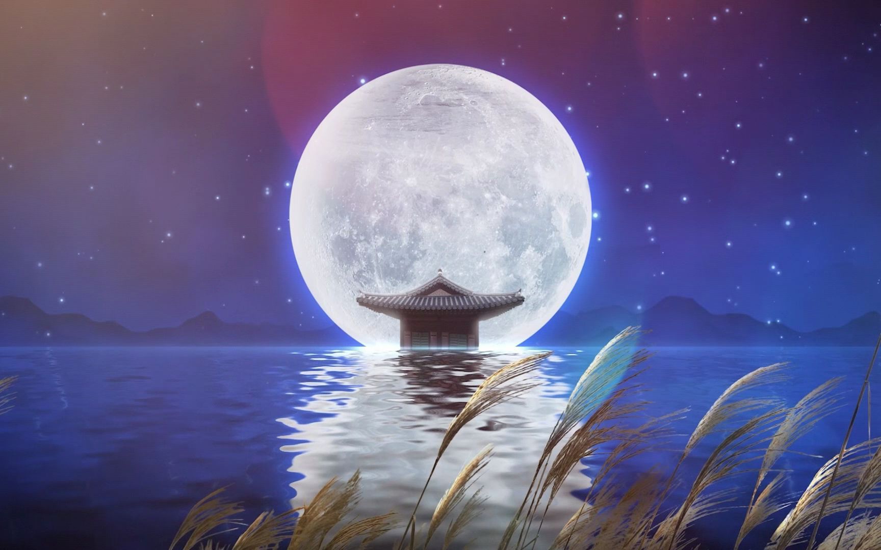 21款超清4k月亮月圆月色唯美无水印抖音快手自媒体短视频剪辑素材包