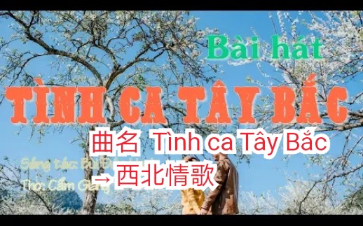 [图]【越南歌曲】【曲名 Tình ca Tây Bắc→西北情歌】【演唱 名字，待查】Có lời→带歌词版本，2019年版本