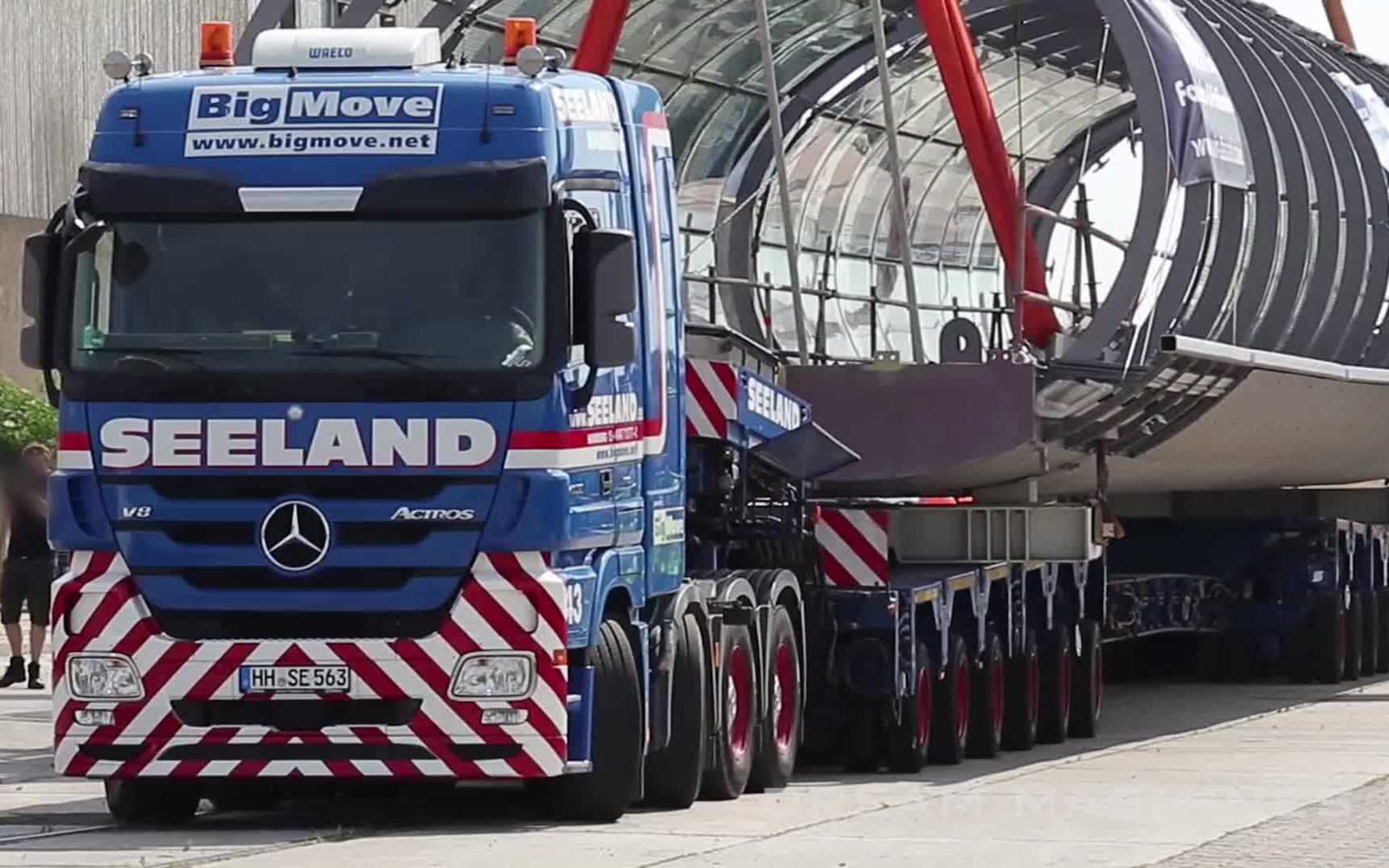 【特种运输】特雷克斯德马格ac 700   ac 500重型起重运输车上的桥架