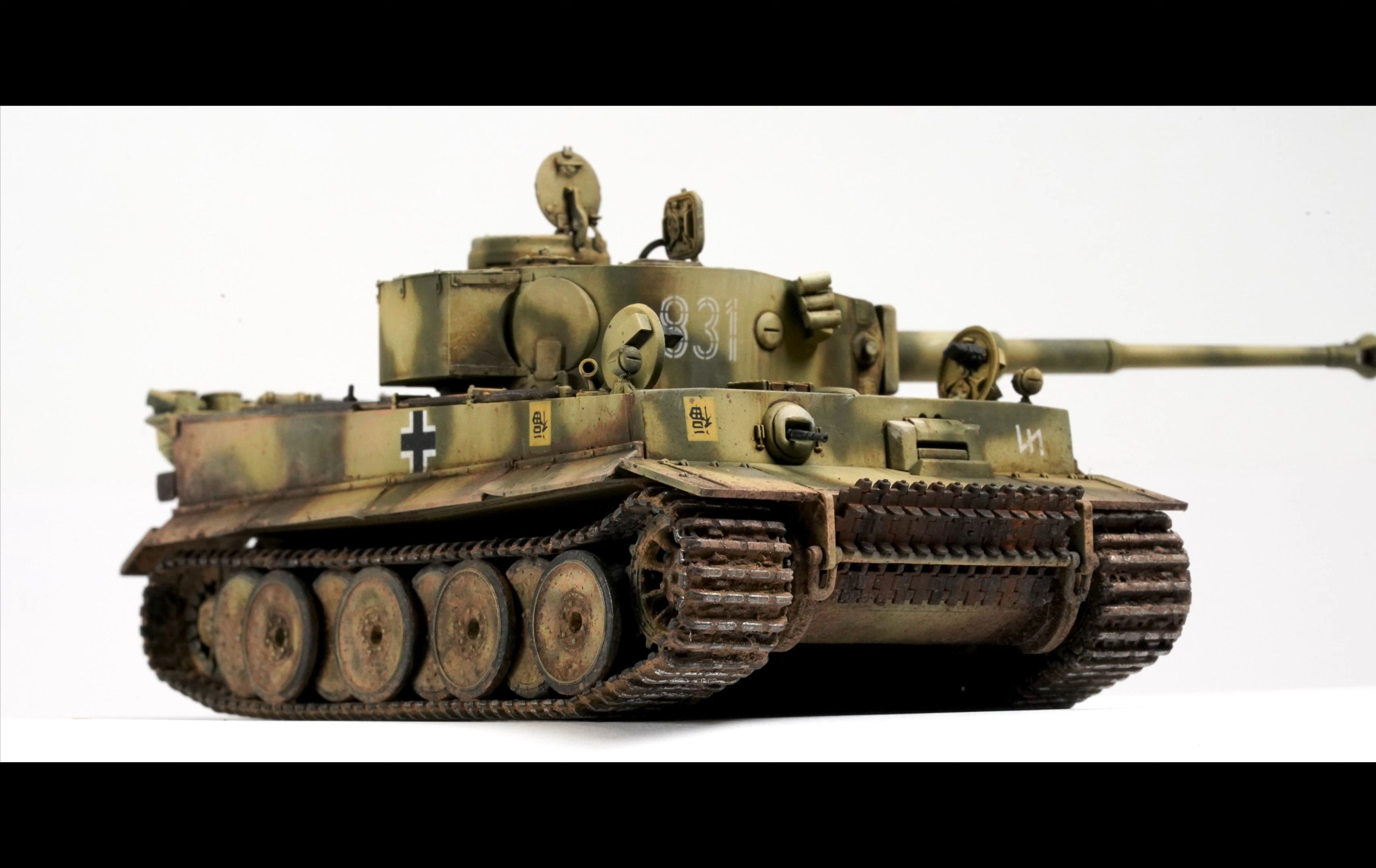 黄蜂 虎式坦克早期型 1/72 第二部分(涂装)