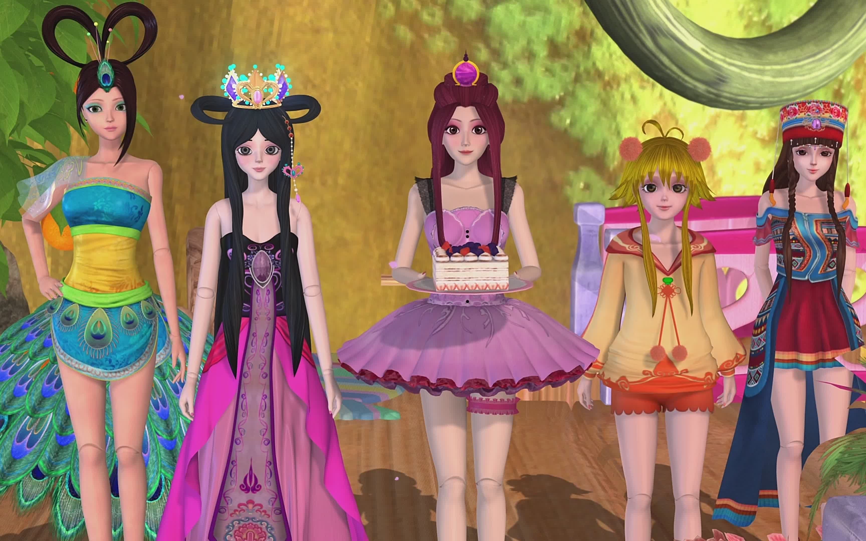 叶罗丽仙子们邀你共享美食,你会接受谁的邀请?