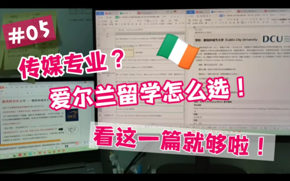 爱尔兰留学5都柏林城市大学传媒专业全分析哔哩哔哩bilibili