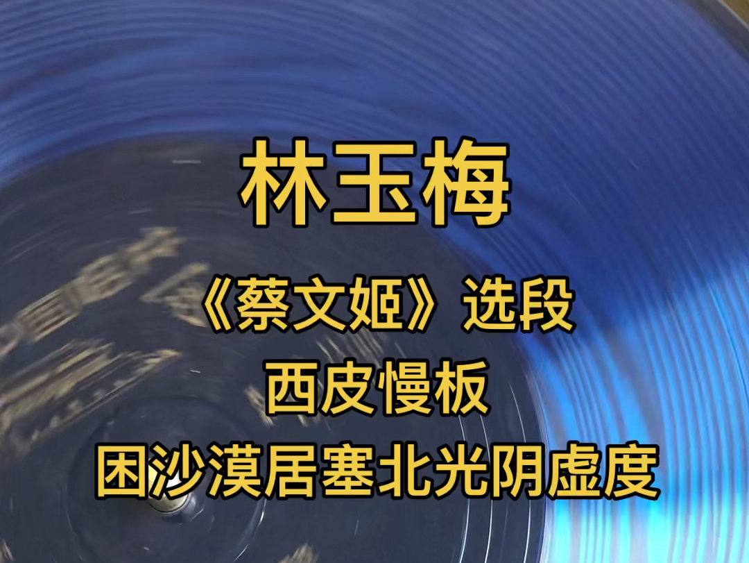 林玉梅,京剧《蔡文姬》选段,困沙漠居塞北光阴虚度,1981年录音出版哔哩哔哩bilibili