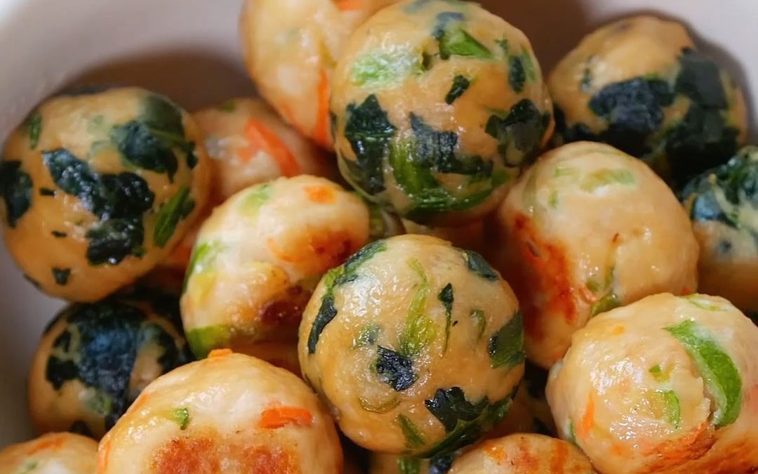 营养均衡的杂蔬鸡肉丸-槐序拾三-吃吃吃-哔哩哔哩视频