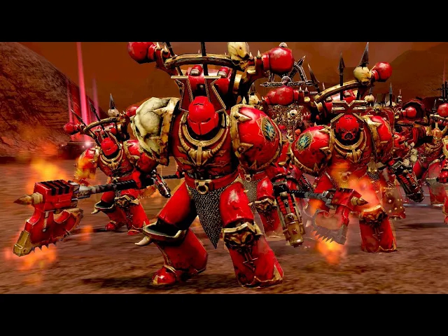 【战锤40k:战争黎明2】血祭血神,颅献颅座!恐虐吞世者vs极限战士