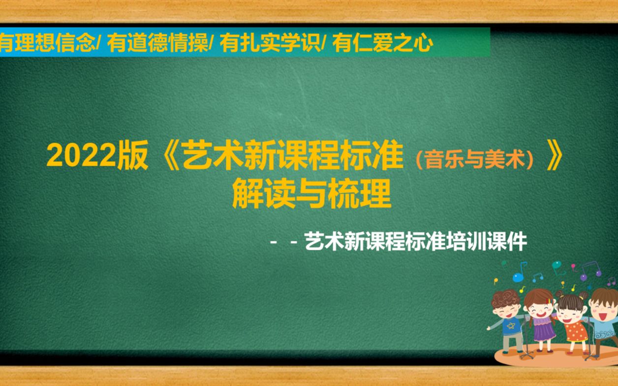 [图]2022版艺术课程标准小学音乐美术新课标学习解读PPT课件