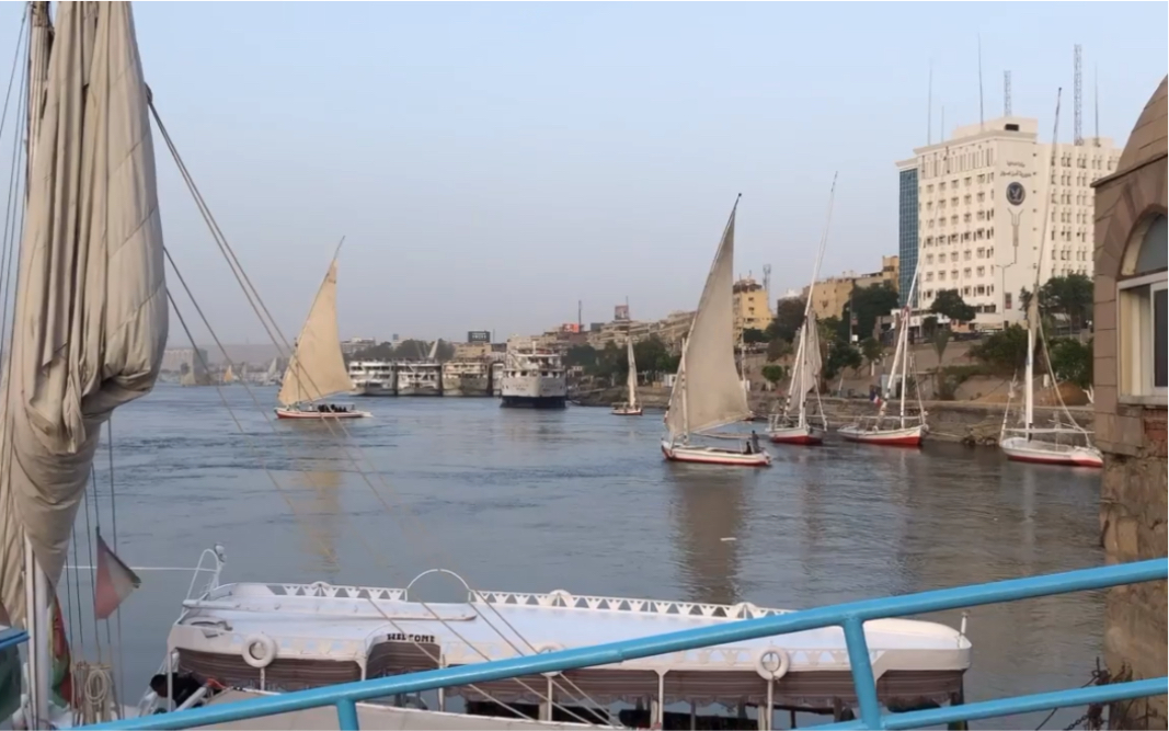 大坝所在地,埃及城市阿斯旺(Aswan)之景哔哩哔哩bilibili