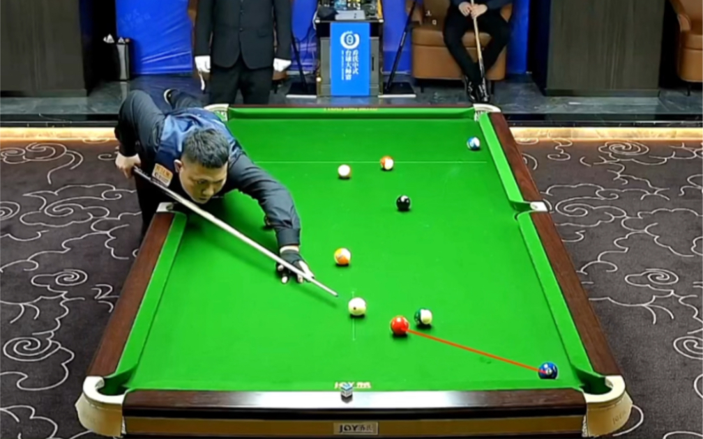 二宝打球·海浪在线语音对讲;海浪解说:宝哥你瞄下球啊