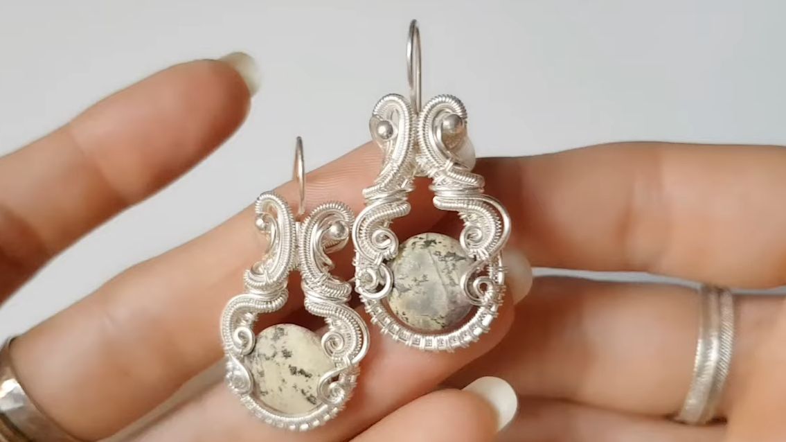 【kelly jones jewellery】gloria包石吊坠 金属缠绕绕线制作教程144