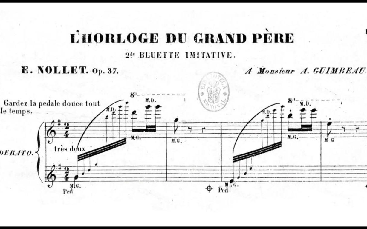 钢琴诺耶勒特祖父的钟op37八音盒风格浪漫小曲eugènenolletlhorlog