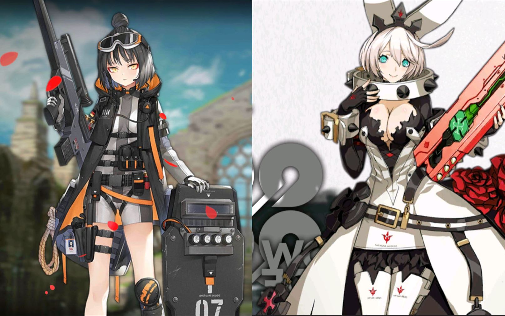 [少女前线]caws战力测试:对比部分;大兔子打4w黑漆漆(djmax 4-1)_哔哩