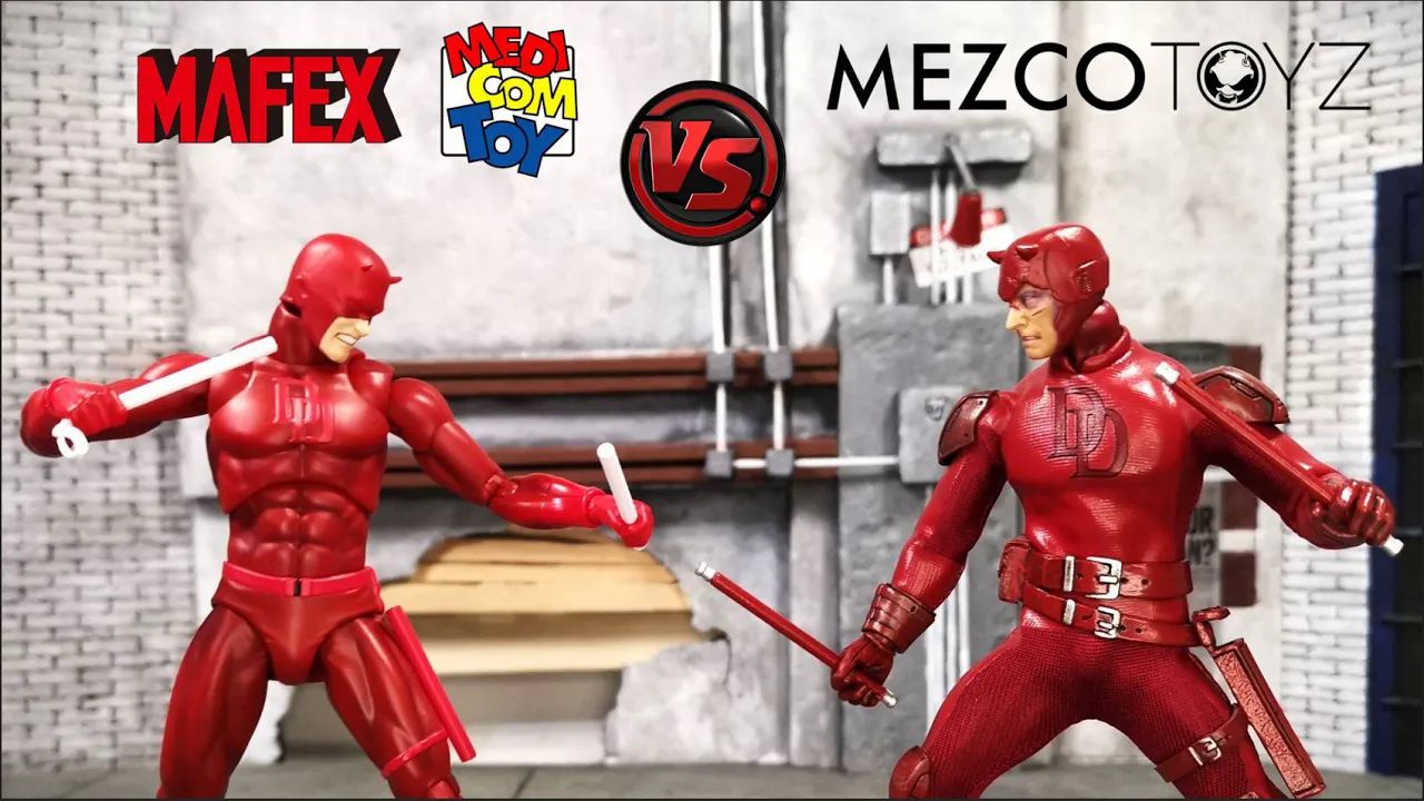 [图]【对比】1/12 漫画 夜魔侠 MAFEX vs MEZCO