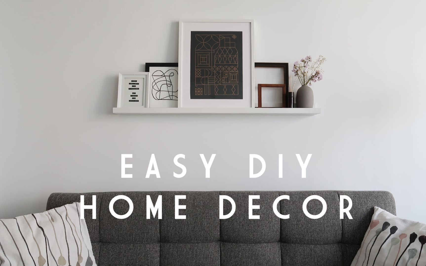 EASY DIY HOME DECOR | 装饰画DIY | 一起画画做手工哔哩哔哩bilibili