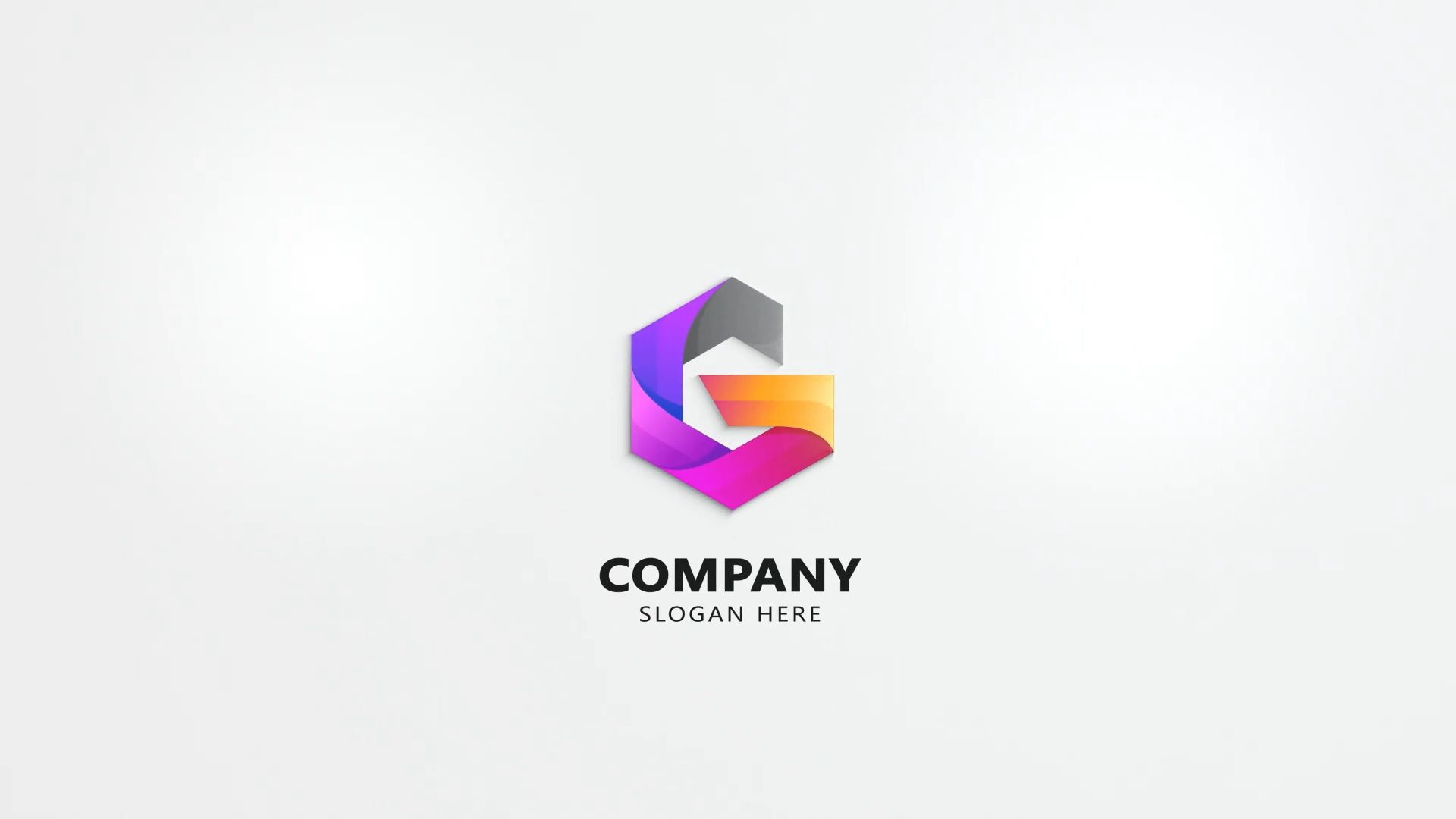 快速简约企业logo片尾片头展示演绎片头AE模板