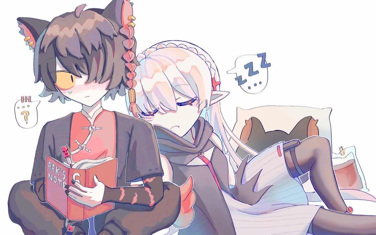 【procreate】明日方舟/怪医组/阿/血先生的午睡时间