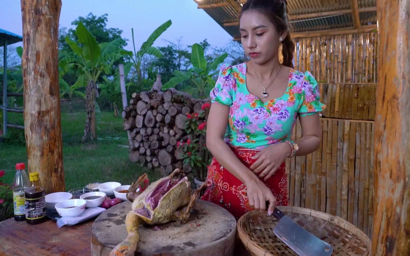 【柬埔寨乡村女孩系列】最新户外烹饪五则合集(2023.1.23)