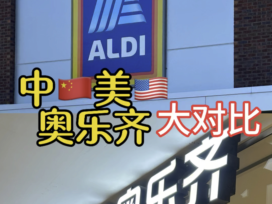 中美奥乐奇ALDI大对比!你们喜欢中国的还是美国的? #奥乐齐 #超市 #美国生活 #美国超市 #奥乐齐超市哔哩哔哩bilibili