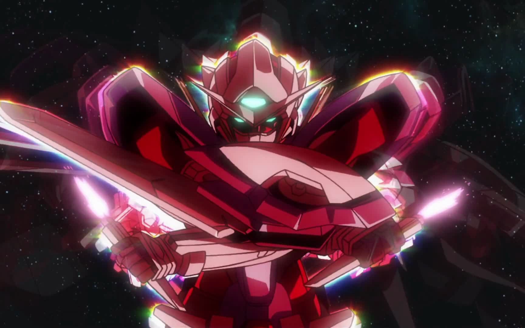 超级机器人大战战斗动画与实际动画对比-能天使(三红)