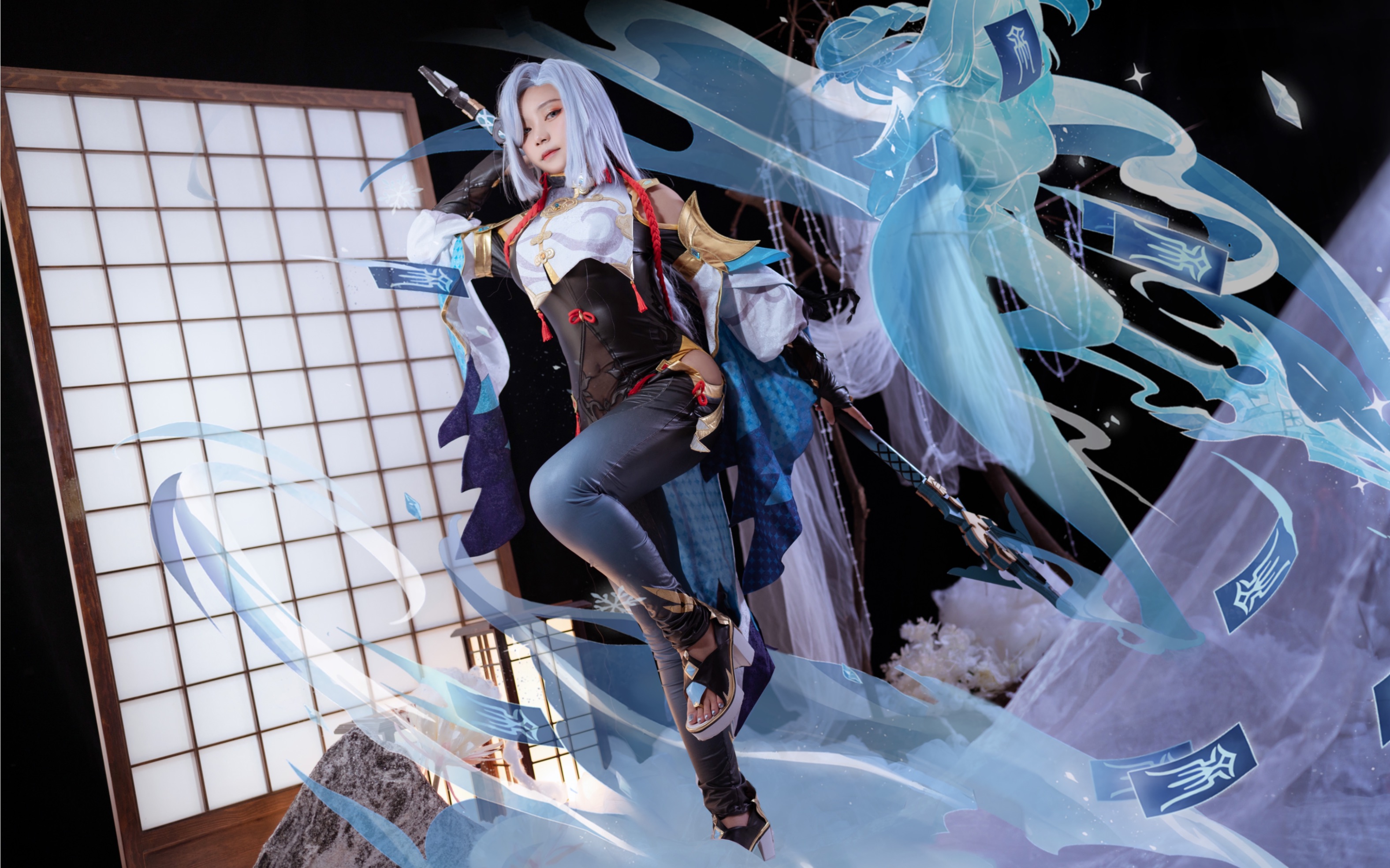 【傻宝vol.228】原神*申鹤*cos正片欣赏「你才是能锁住我的红绳」