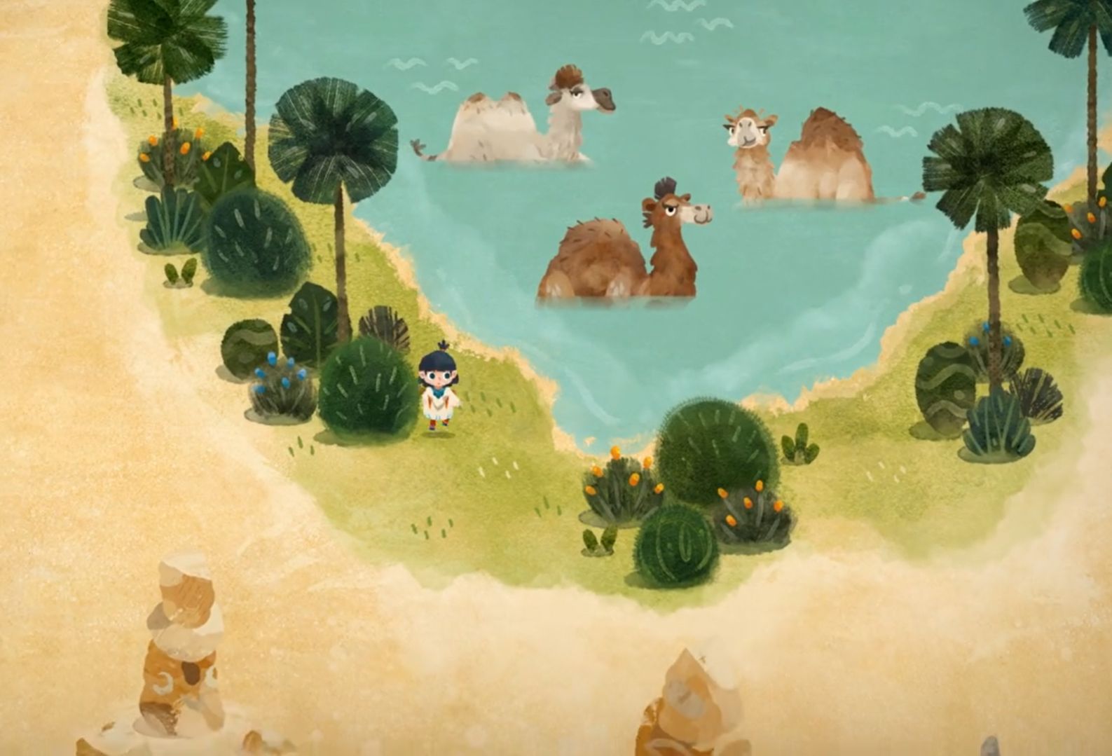 单机休闲探索游戏《carto》双人实况 第三期