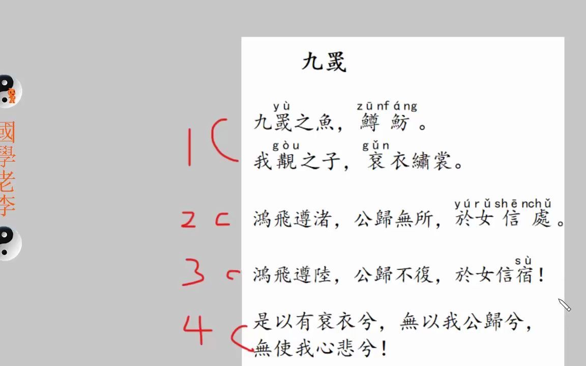 [图]诗经国风豳风之九罭圣人周公所在之地百姓无不信爱叹美而老家父老反而听信流言蜚语妄疑圣者