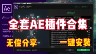 Download Video: 【AE插件合集包】2024AE最新全套插件合集，一个满足你100%需求的插件包！一键安装所有，无偿分享，一键套用，好用至极，管用一生！！ 你确定还不用？