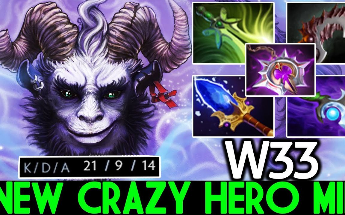 & 隐刺 new crazy hero mid raid boss mode by dota2 highschool