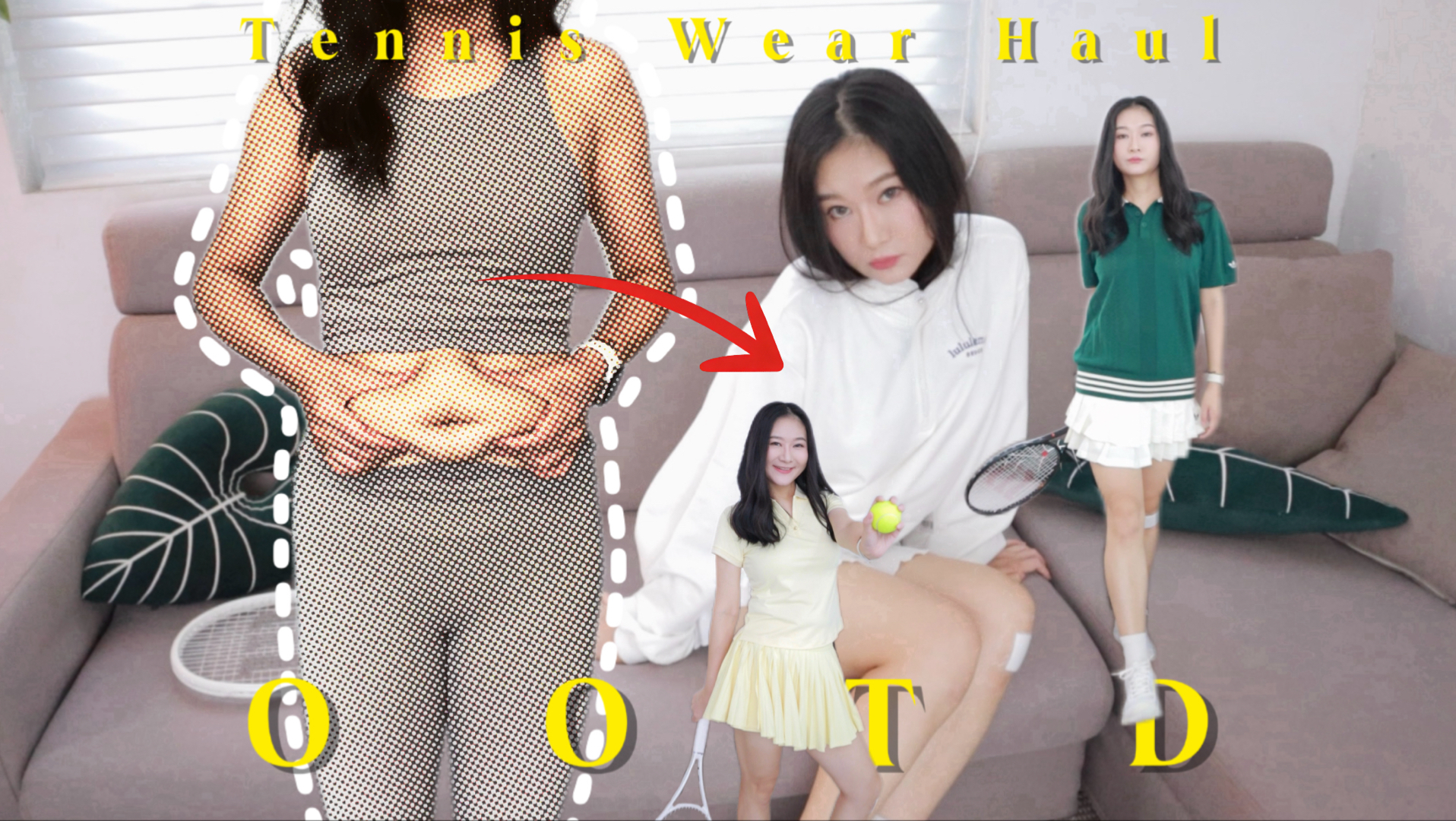 微胖女生网球服测评，苹果型身材怎么穿？